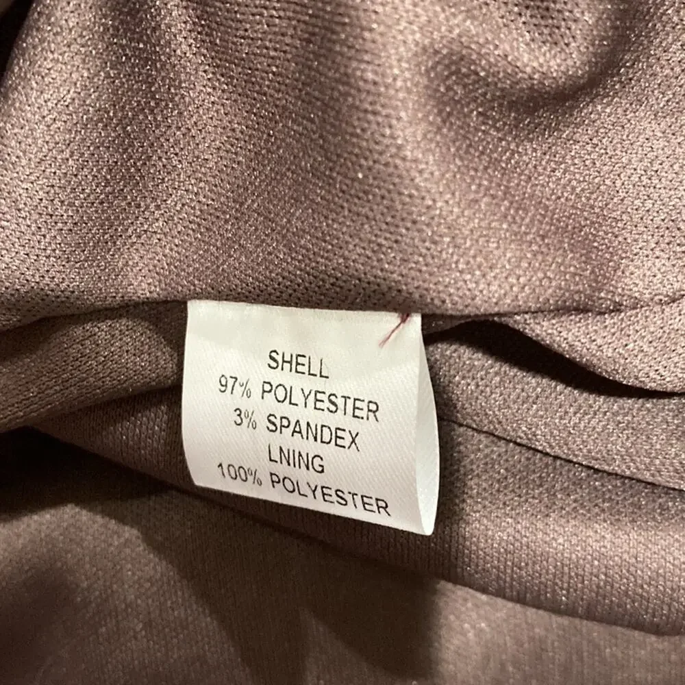 Talbots Brown One Shoulder Cocktail dress
